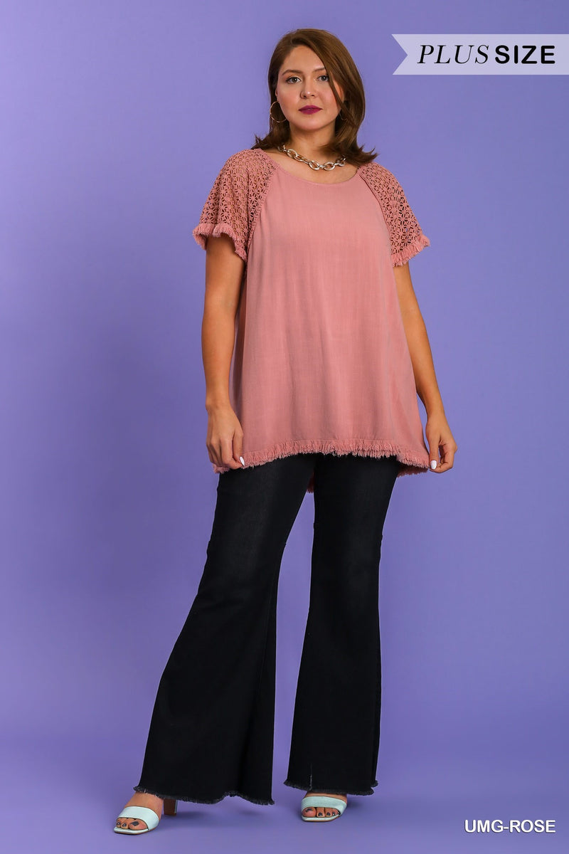 Short Sleeve Round Neck Top